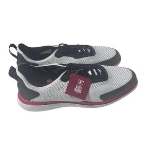 Stacy Adams Maxson Men's Sneakers Size 11.5 M Lace Up Shoes White Black Red NEW